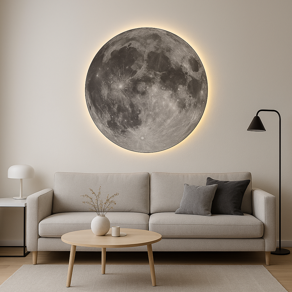 Tablou Luna cu Led
