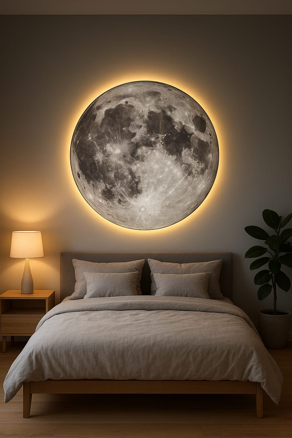 Tablou Luna cu Led