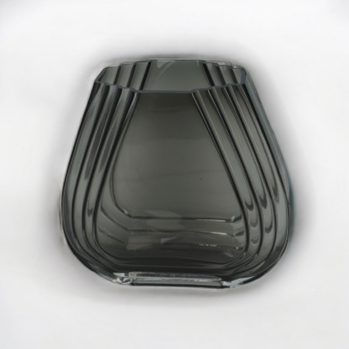 Vază decorativă 2122 gri – elegantă și modernă, din sticlă de calitate
