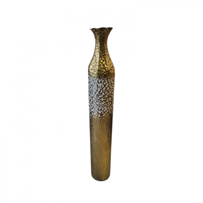 Vază decorativă de podea ,model 92477 auriu/alb – elegantă și sofisticată