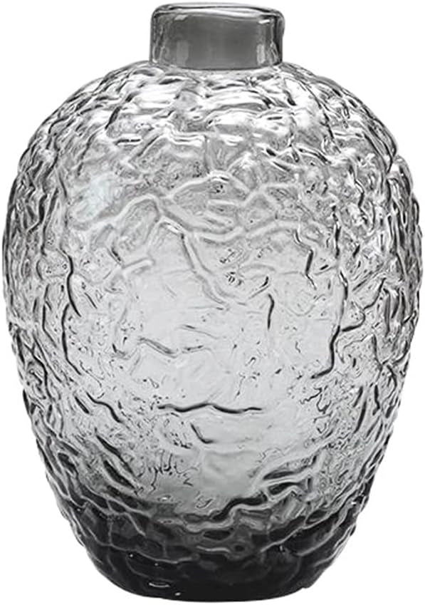Vază decorativă SS24-086 neagră – elegantă și modernă, din sticlă îngroșată