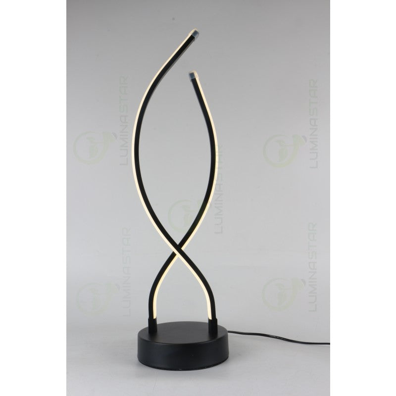 Lampă de masă LED neagră, 54 cm, 24 W, 2250 lm, 4000 K